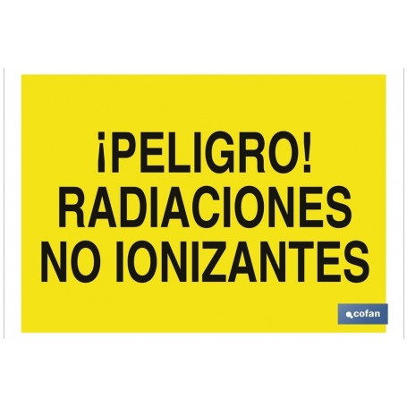 ▷ Cartel ¡Peligro! radiaciones no ionizantes | Ferreidea