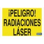 ▷ Cartel ¡Peligro! radiaciones láser | Ferreidea