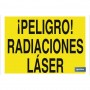 ▷ Cartel ¡Peligro! radiaciones láser | Ferreidea
