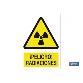 ▷ Cartel ¡Peligro! radiaciones | Ferreidea