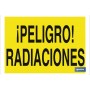 ▷ Cartel ¡Peligro! radiaciones con Texto | Ferreidea