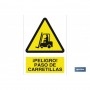 ▷ Cartel ¡Peligro! paso de carretillas | Ferreidea