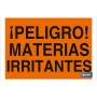 ▷ Cartel ¡Peligro! materias irritantes | Ferreidea