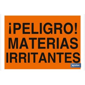 ▷ Cartel ¡Peligro! materias irritantes | Ferreidea