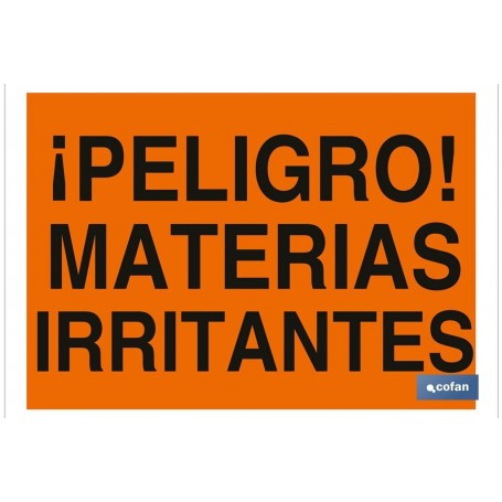 ▷ Cartel ¡Peligro! materias irritantes | Ferreidea