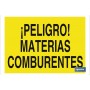 ▷ Cartel ¡Peligro! materias comburentes | Ferreidea