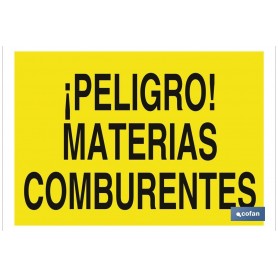 ▷ Cartel ¡Peligro! materias comburentes | Ferreidea