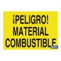 ▷ Cartel ¡Peligro! material combustible | Ferreidea