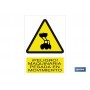 ▷ Cartel ¡Peligro! maquinaria pesada en movimiento | Ferreidea