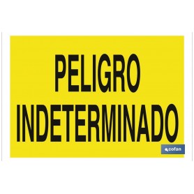 ▷ Cartel Peligro indeterminado | Ferreidea