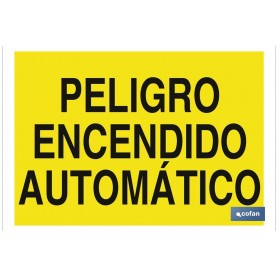 ▷ Cartel Peligro encendido automático | Ferreidea
