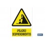 ▷ Cartel Advertencia ¡Peligro! desprendimientos | Ferreidea