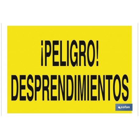 ▷ Cartel ¡Peligro! desprendimientos | Ferreidea