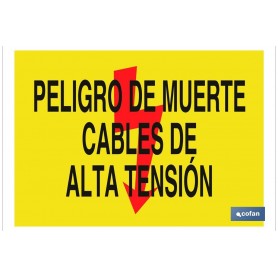 ▷ Cartel Peligro de muerte cables de alta tensión | Ferreidea