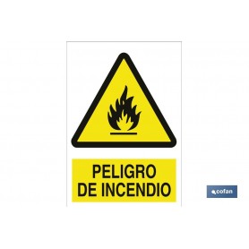▷ Señal Peligro de incendio | Ferreidea
