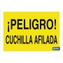 ▷ Cartel ¡Peligro! cuchilla afilada | Ferreidea
