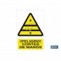 ▷ Señal ¡Peligro! cortes de manos | Ferreidea