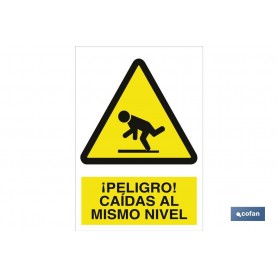 ▷ Señal ¡Peligro! caída al mismo nivel | Ferreidea