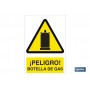 ▷ Señal ¡Peligro! botella de gas | Ferreidea