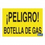 ▷ Cartel ¡Peligro! botella de gas | Ferreidea