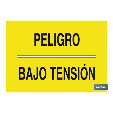 ▷ Cartel Peligro bajo tensión | Ferreidea