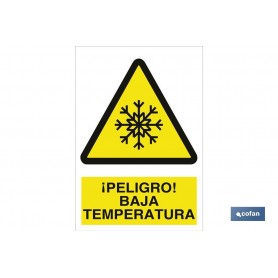▷ Señal ¡Peligro! baja temperatura | Ferreidea