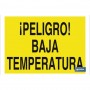 ▷ Cartel ¡Peligro! baja temperatura | Ferreidea