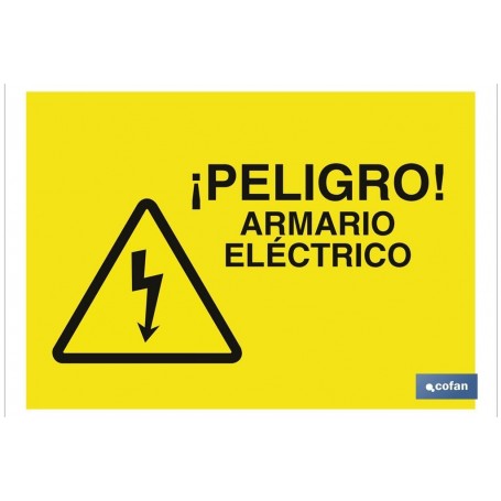 ▷ Cartel Peligro armario eléctrico | Ferreidea
