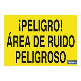 ▷ Cartel ¡Peligro! área de ruido peligroso | Ferreidea