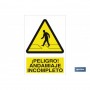 ▷ Señal ¡Peligro! andamiaje incompleto | Ferreidea