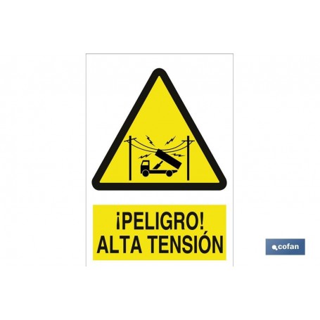 ▷ Señal ¡Peligro! alta tensión | Ferreidea