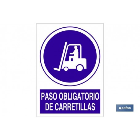 ▷ Señal Paso obligatorio de carretillas | Ferreidea