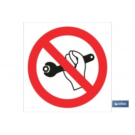 ▷ Cartel Prohibido aflojar/apretar | Ferreidea