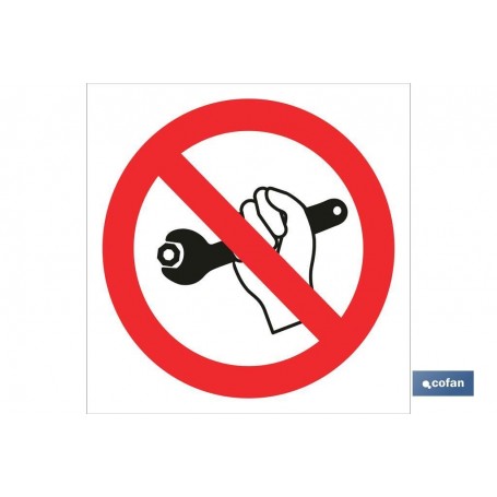 ▷ Cartel Prohibido aflojar/apretar | Ferreidea