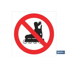 ▷ Cartel Prohibido patinar Imagen | Ferreidea