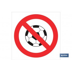 ▷ Cartel Prohibido jugar al Balón | Ferreidea