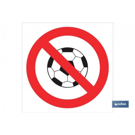 ▷ Cartel Prohibido jugar al Balón | Ferreidea