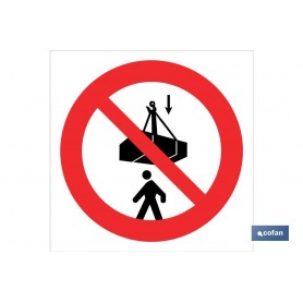▷ Señal prohibido situarse debajo de la carga Imagen | Ferreidea