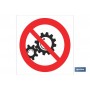 ▷ Cartel Prohibido tocar engranajes | Ferreidea