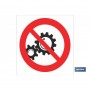 ▷ Cartel Prohibido tocar engranajes | Ferreidea