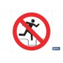 ▷ Cartel Prohibido pasar "Desnivel" | Ferreidea