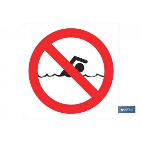 ▷ Señal Prohibido bañarse | Ferreidea