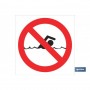 ▷ Señal Prohibido bañarse | Ferreidea