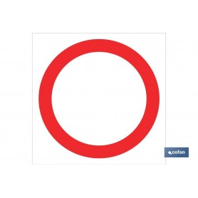 ▷ Cartel Prohibido circular | Ferreidea