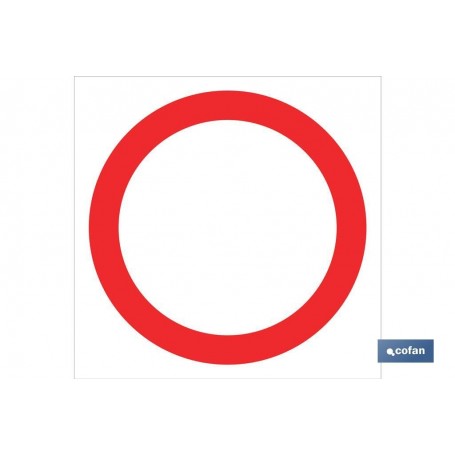 ▷ Cartel Prohibido circular | Ferreidea
