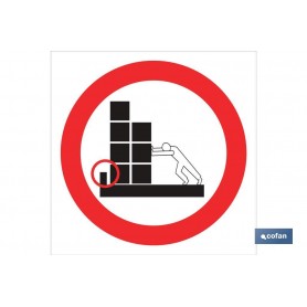 ▷ Cartel Prohibido apilar borde | Ferreidea