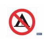 ▷ Señal Prohibido acampar | Ferreidea