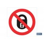 ▷ Cartel Prohibido cerrar candados | Ferreidea