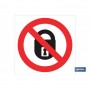 ▷ Cartel Prohibido cerrar candados | Ferreidea