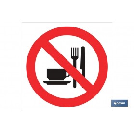 ▷ Señal Prohibido comer y beber | Ferreidea